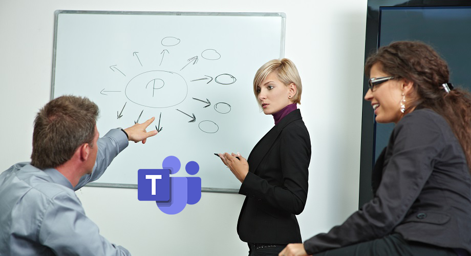 Risk Management image - Microsoft Teams office meeting
