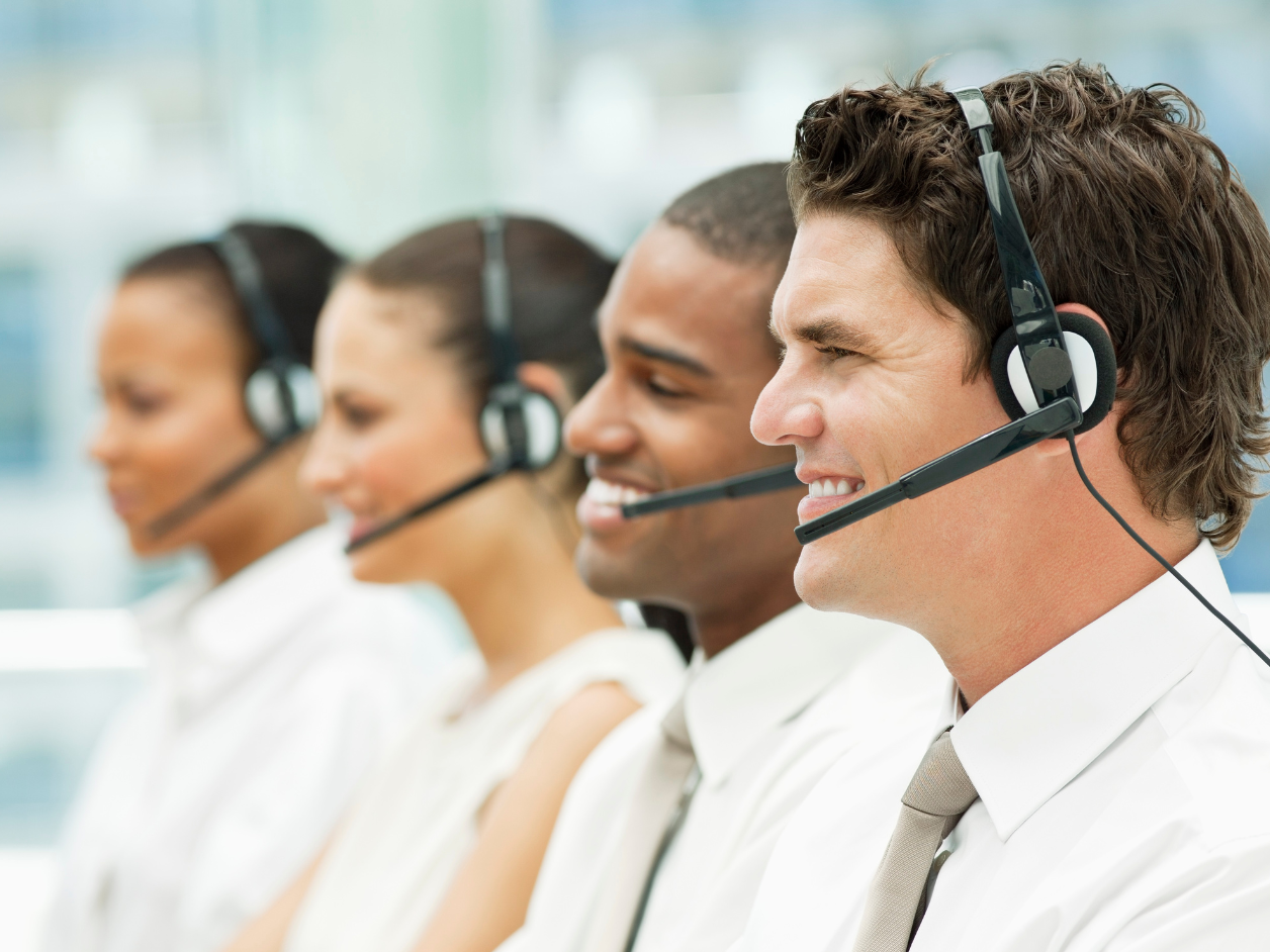 Contact Centre Staff smiling image