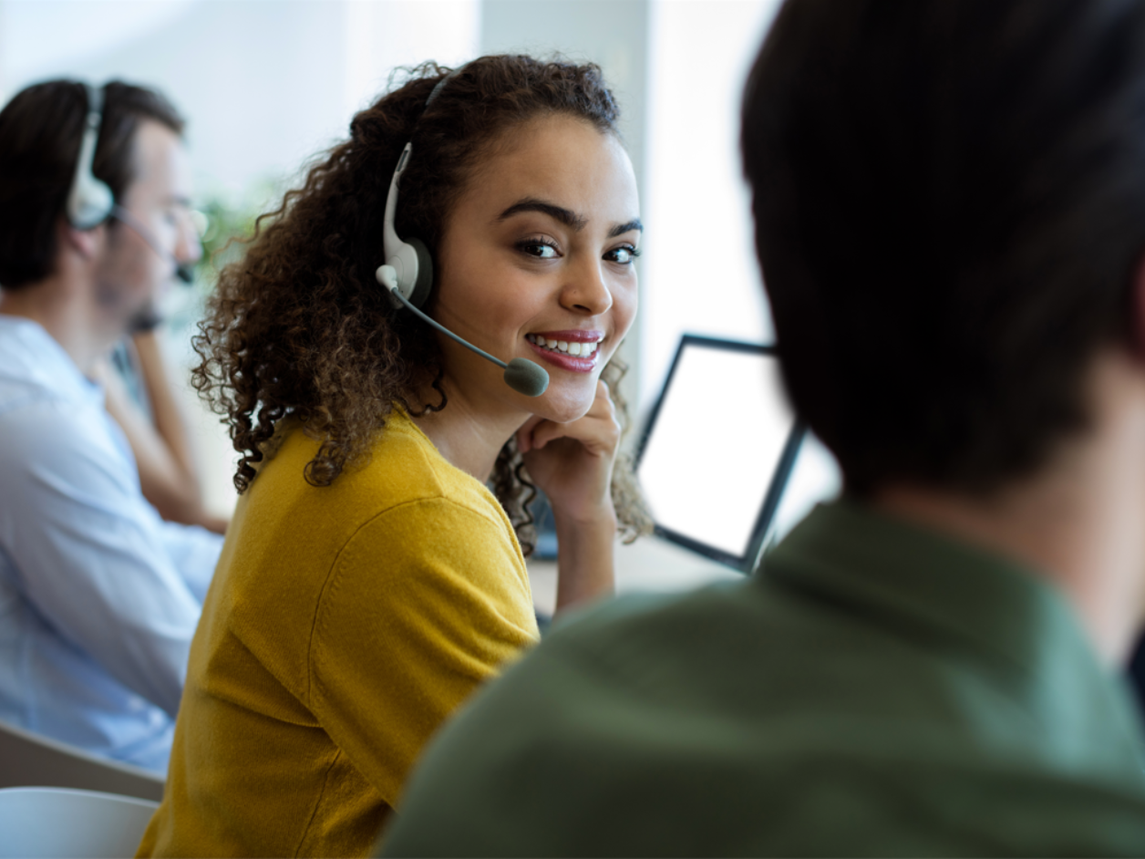 Contact Centre Woman Smiling image